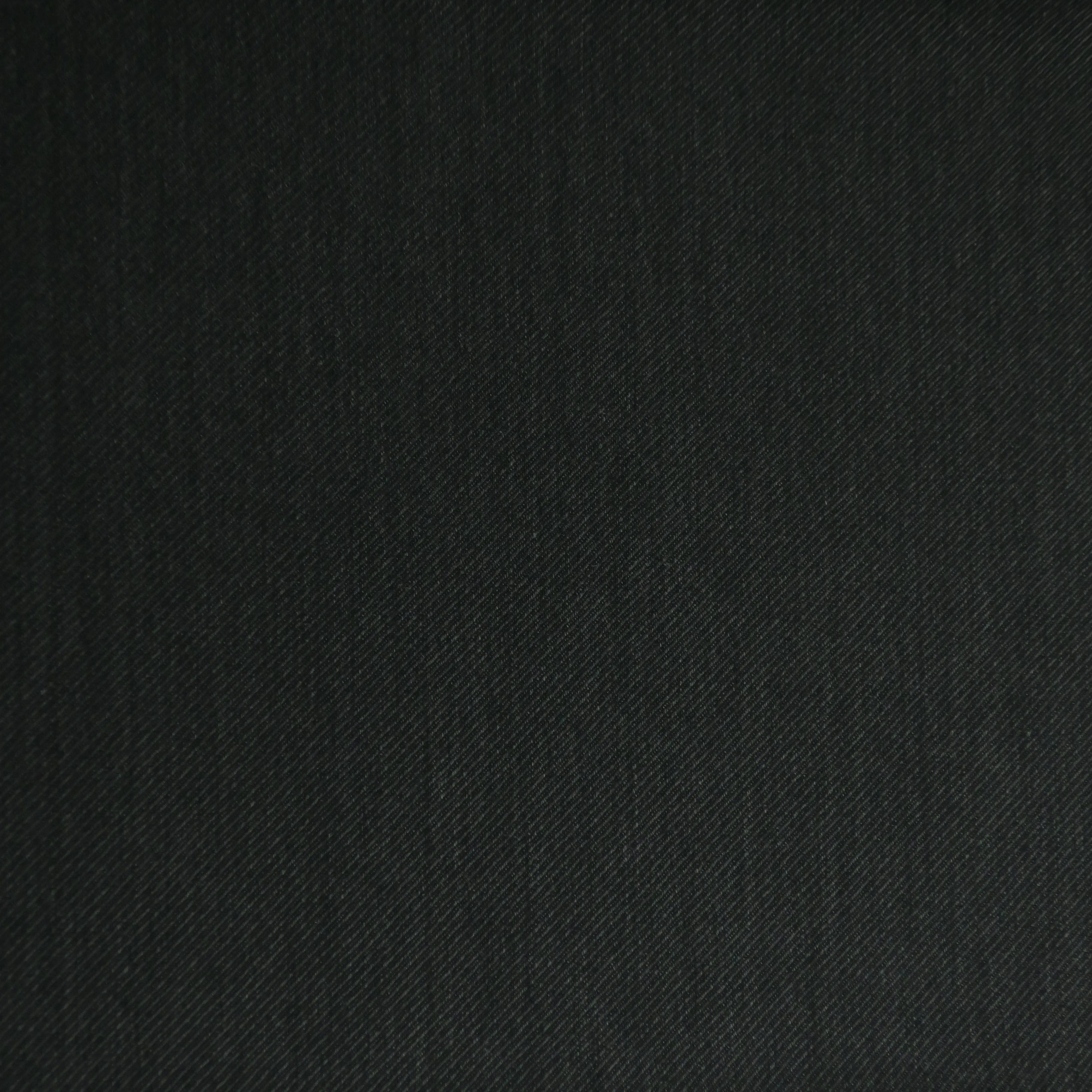 1.75 YDS Black Charcoal Plain 100% Wool Super 130's Loro Piana Fabric