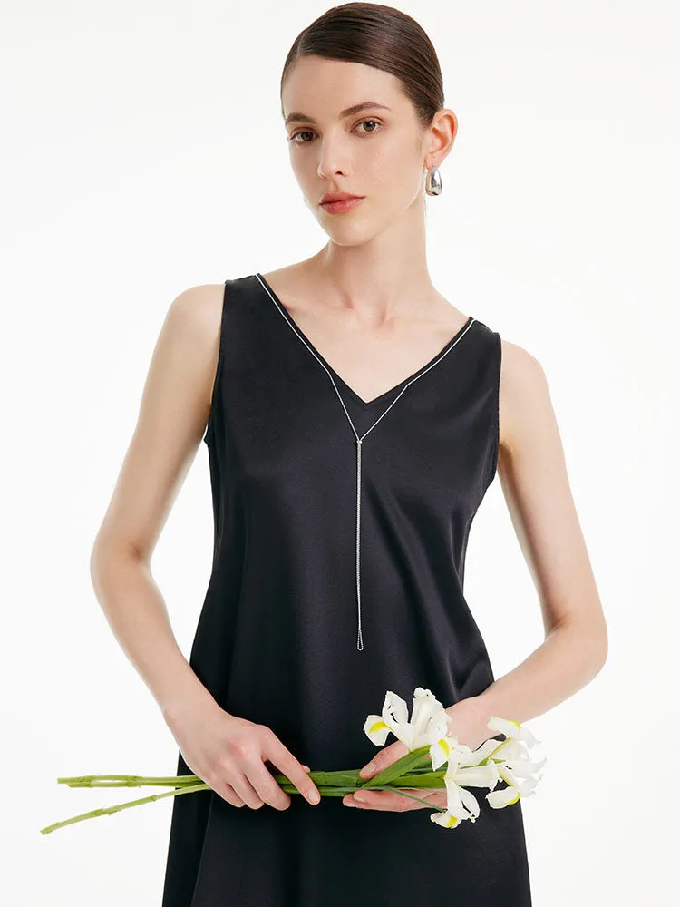 19 Momme Silk Reversible Vest Dress