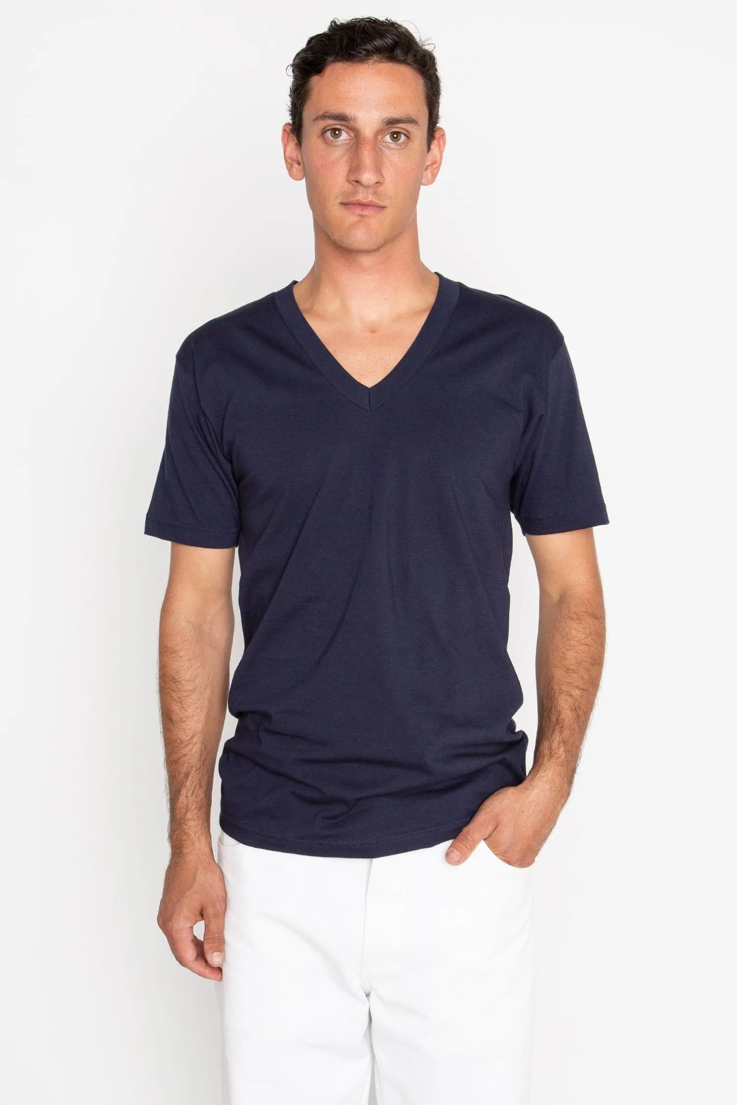 24056 - Fine Jersey V-Neck T-Shirt