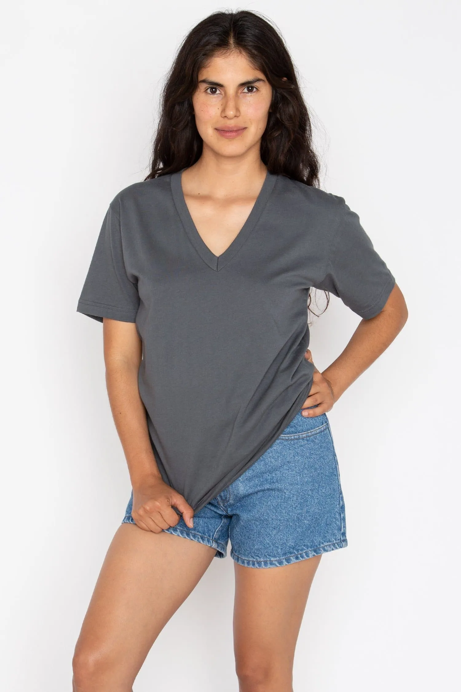 24056 - Fine Jersey V-Neck T-Shirt