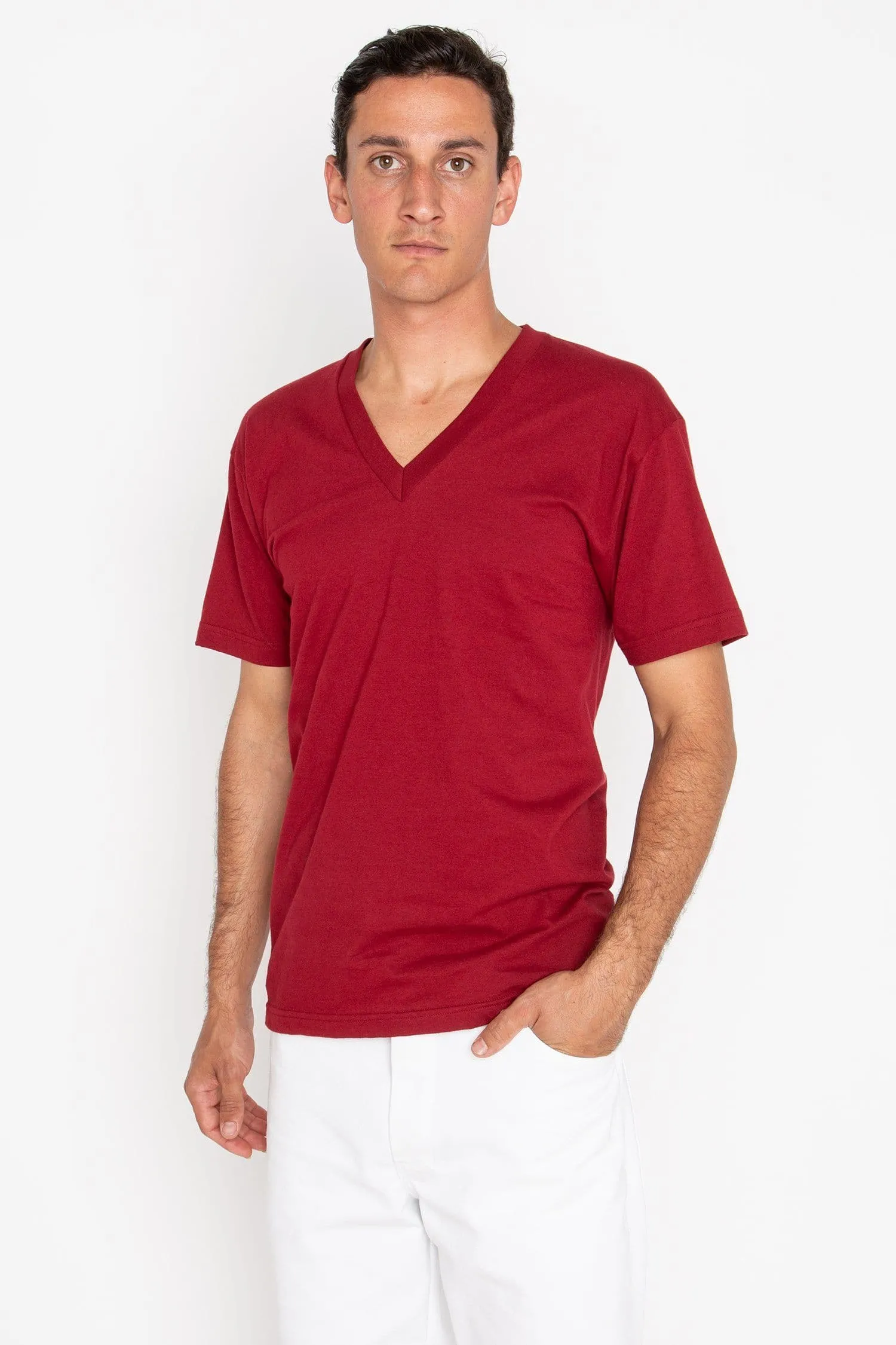 24056 - Fine Jersey V-Neck T-Shirt