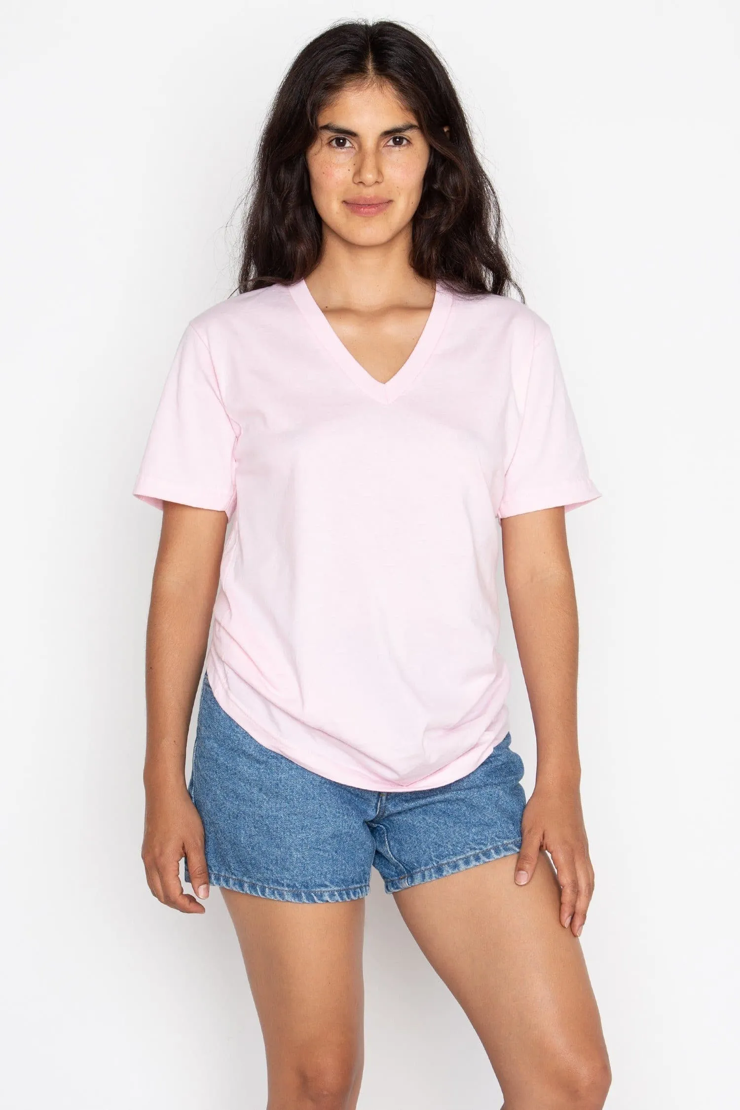 24056 - Fine Jersey V-Neck T-Shirt