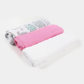 3PCS Muslin Cotton Wrapping Sheets Set