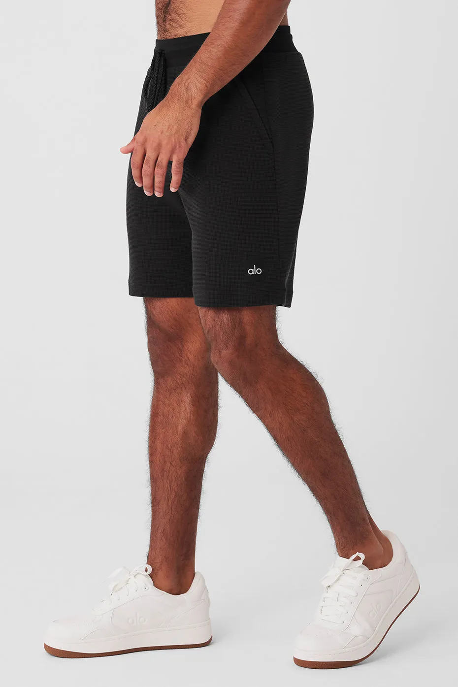 7 Micro Waffle Fast Break Short - Black