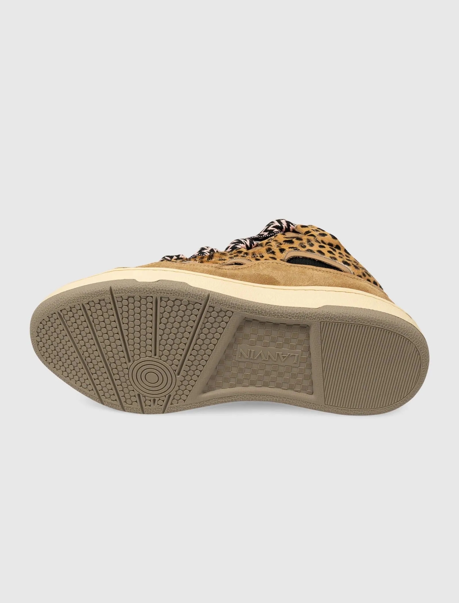 A MA MANIRE LEATHER CURB SNEAKERS