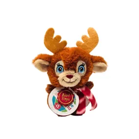 Adoptable World 10cm Mini Xmas Soft Plush Toy 3y  - Reindeer