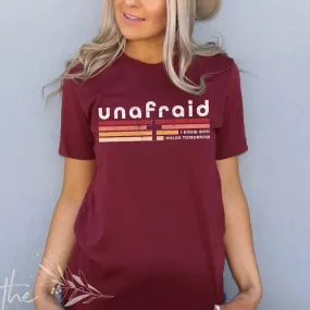 Aesthetic Unafraid Christian Tee