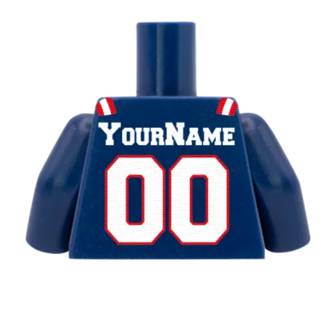 AFC American Football Jerseys - Custom Design Minifigure Torso