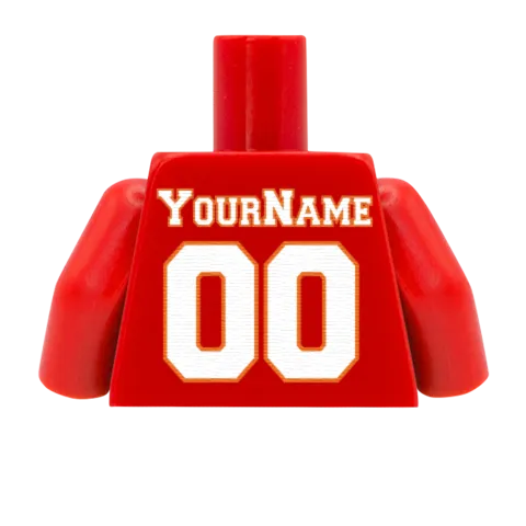 AFC American Football Jerseys - Custom Design Minifigure Torso