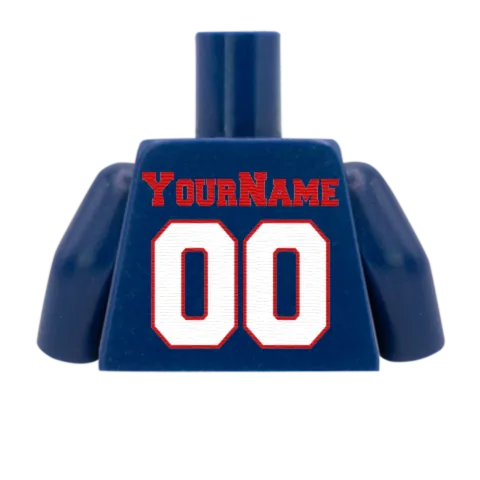 AFC American Football Jerseys - Custom Design Minifigure Torso