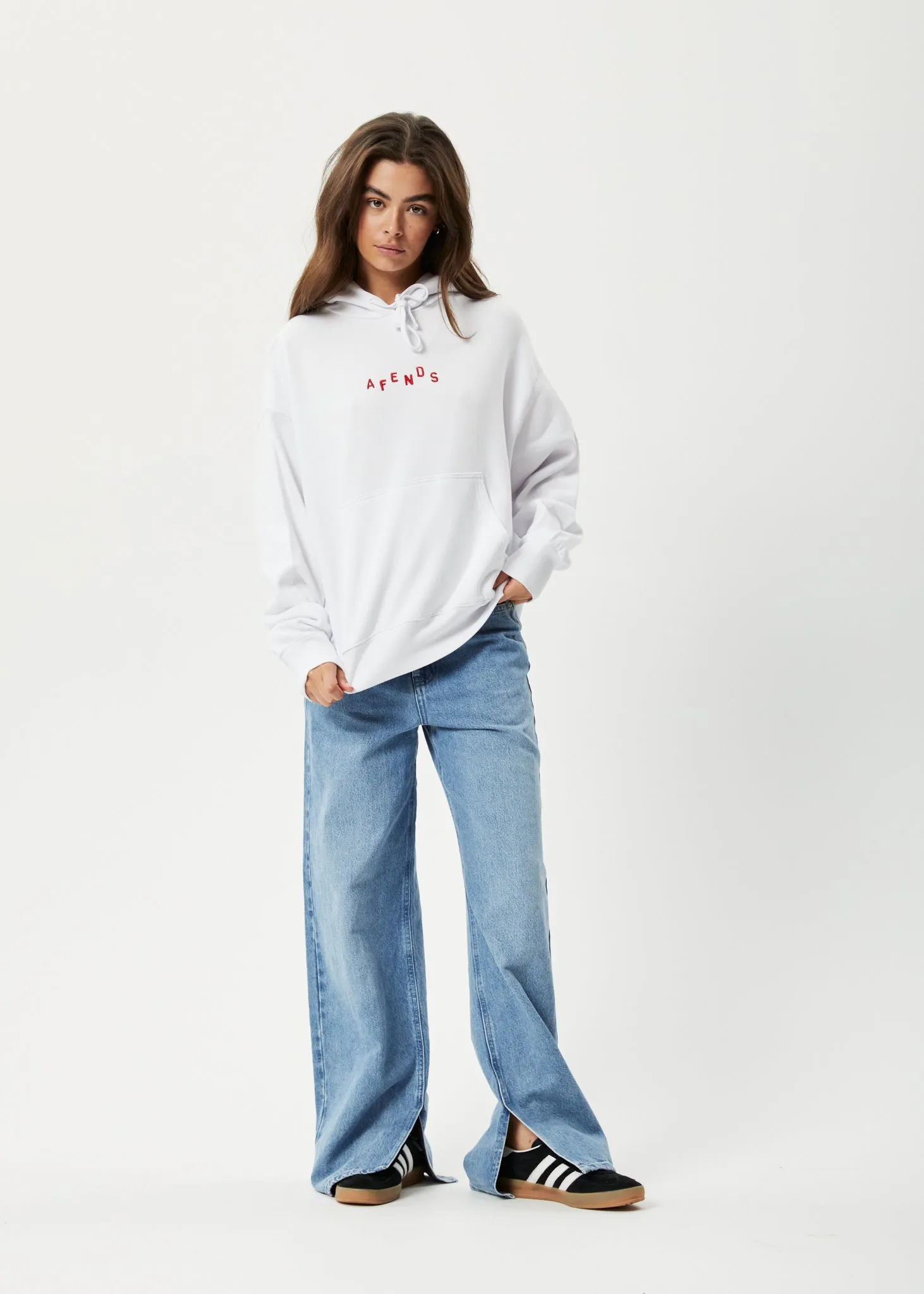 AFENDS Womens Kala - Hoodie - White