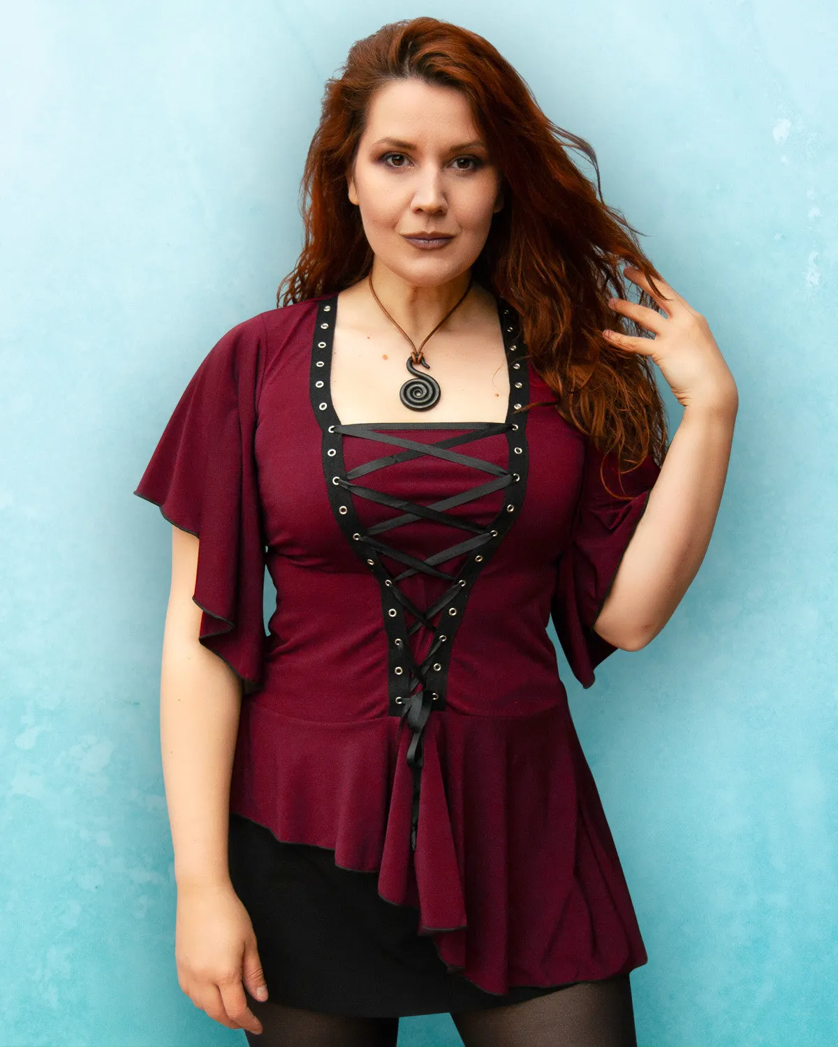 Alchemy Top in Garnet