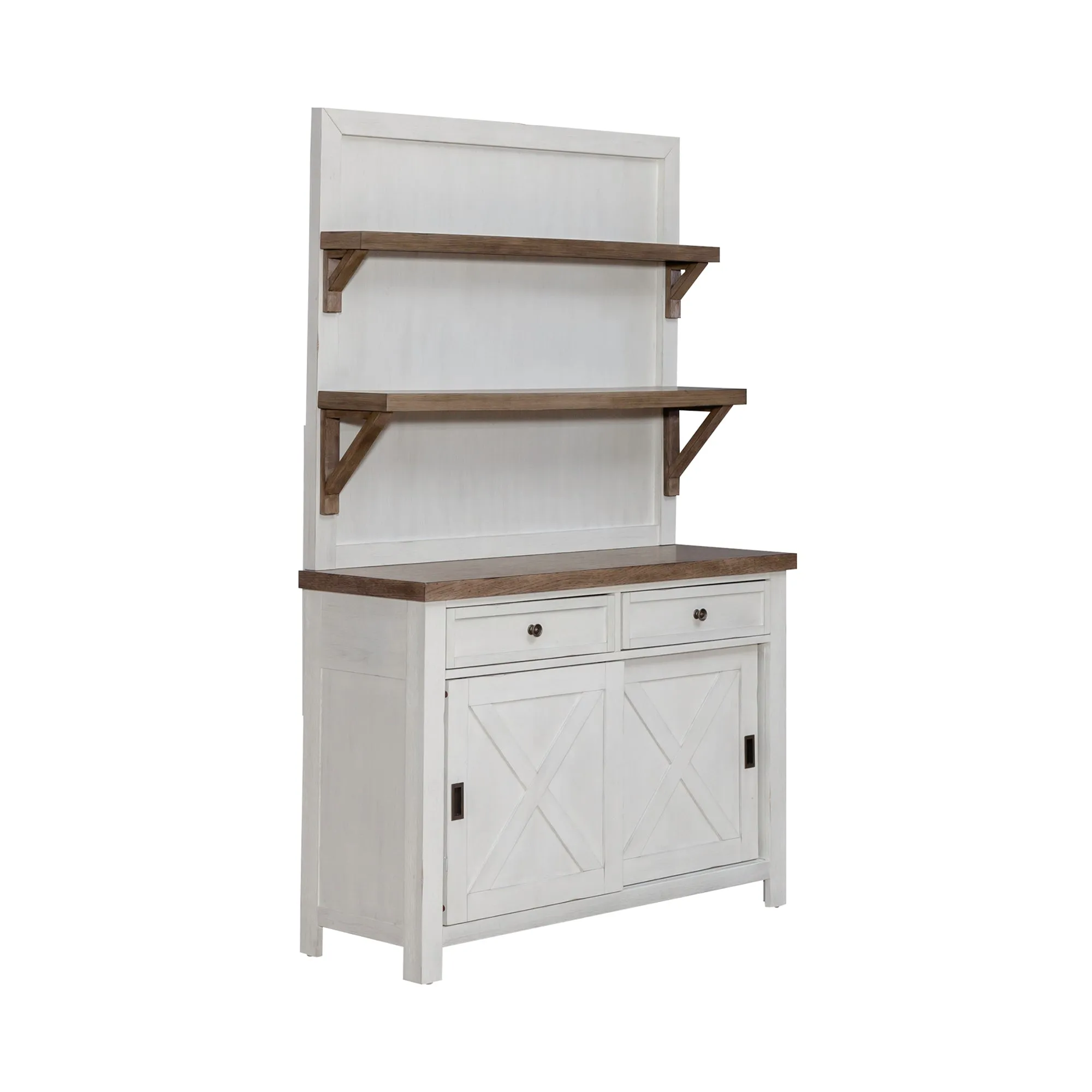 Amberly Oaks 462-CD-HB Hutch & Buffet