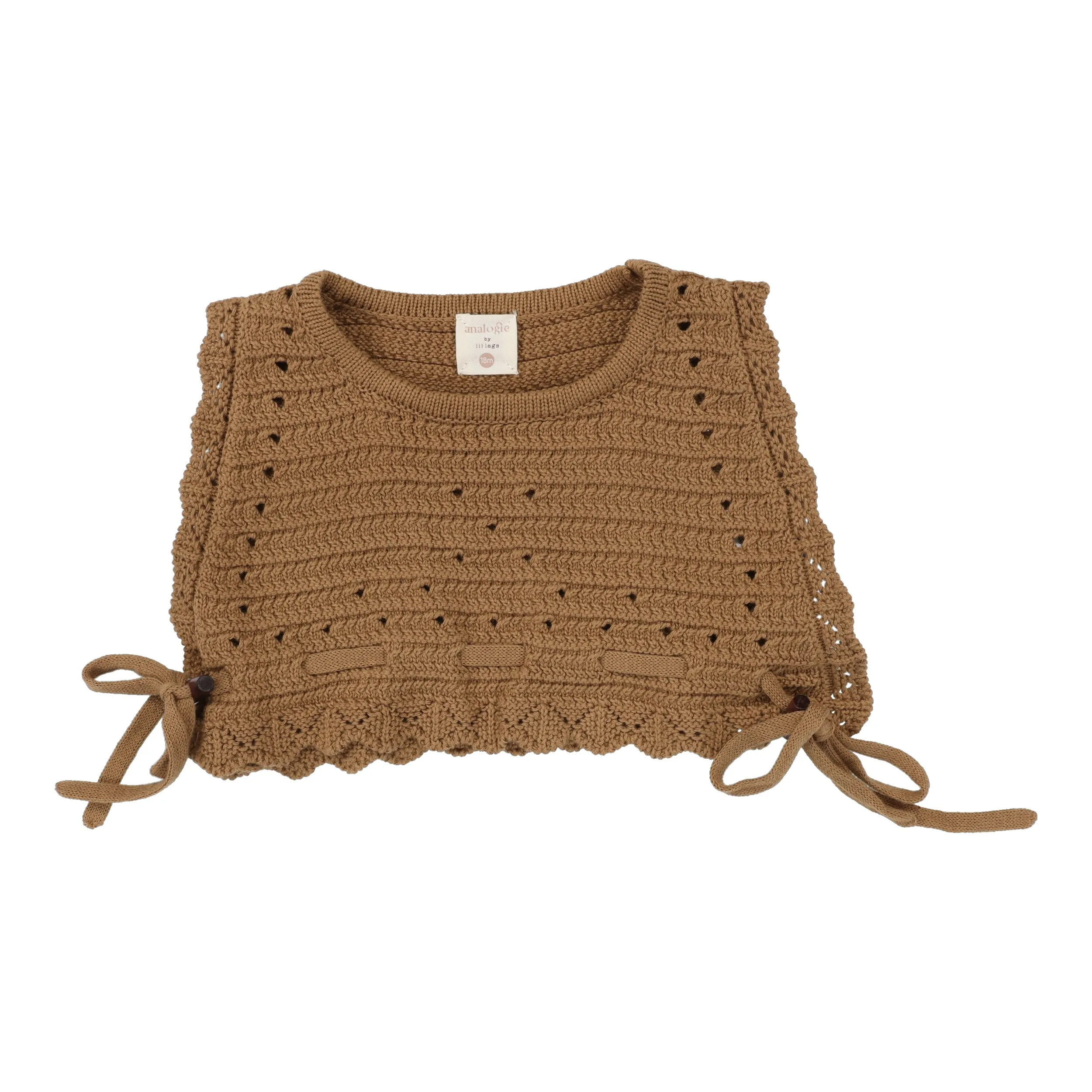 ANALOGIE CAMEL KNIT VEST