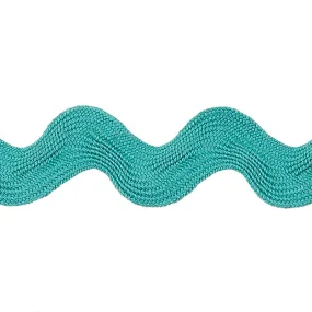 Aqua Jumbo Ric Rac (1 3/8" Poly)