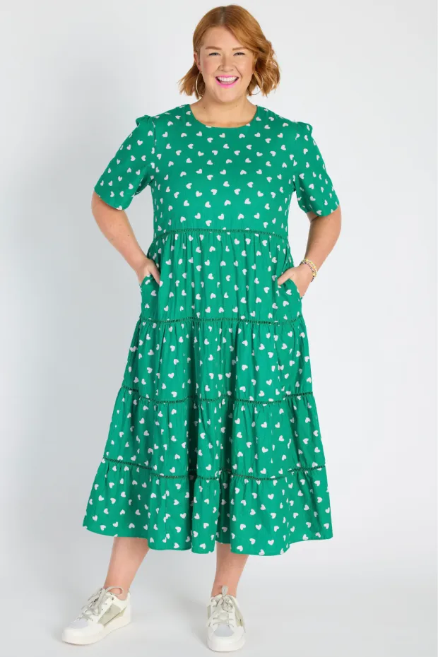 Aurelia Green Cupid Maxi Dress