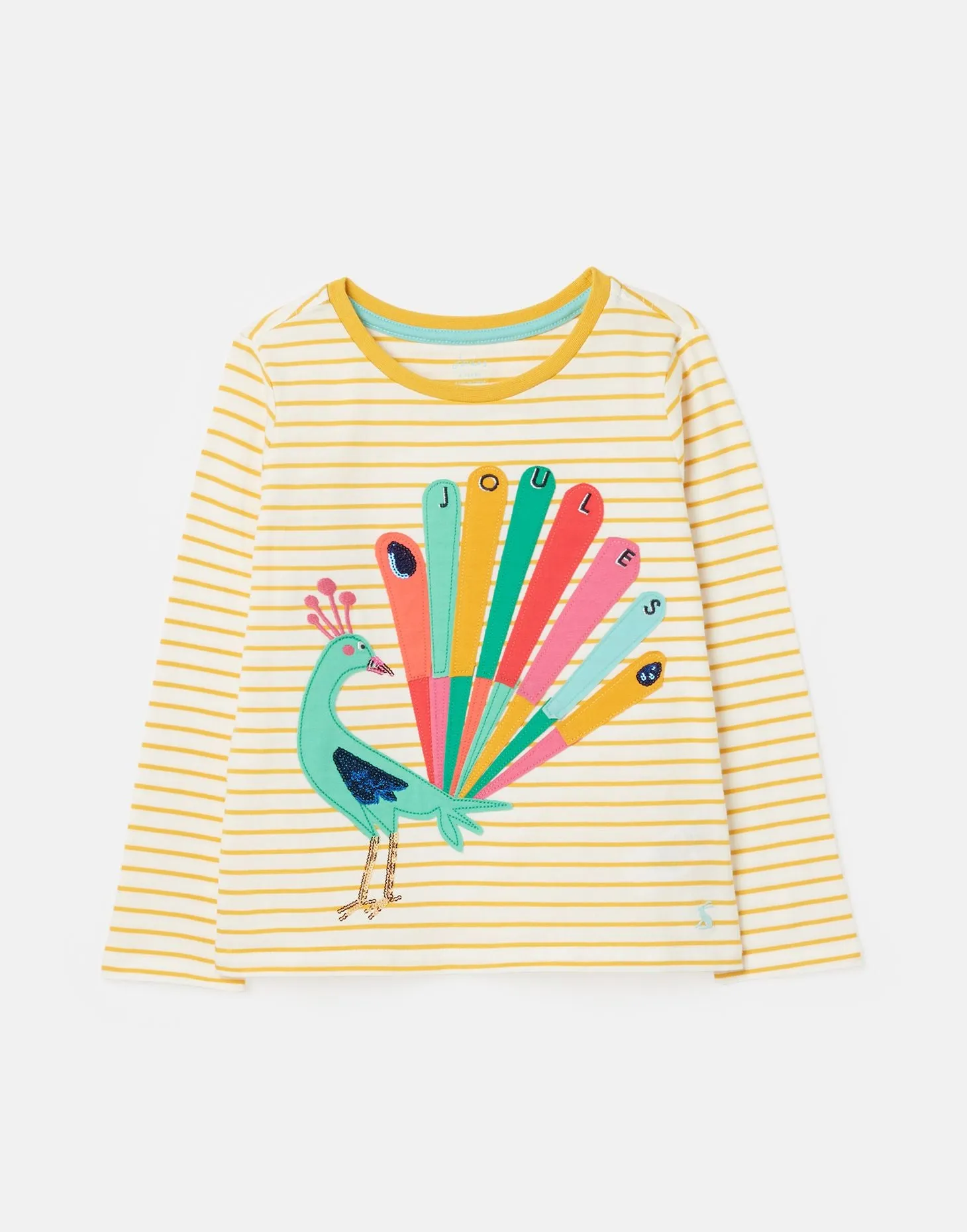 Ava Long Sleeve Applique Artwork T-Shirt | Joules