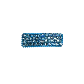 Bari Lynn Crystal Snap Clip - Aqua