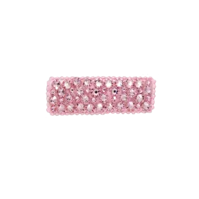 Bari Lynn Crystal Snap Clip - Light Pink