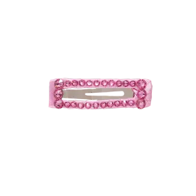 Bari Lynn Rectangle Clip - Rose