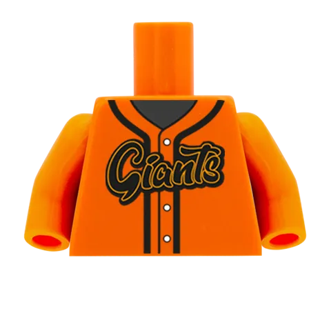 Baseball Shirt - Custom Design Minifigure Torso