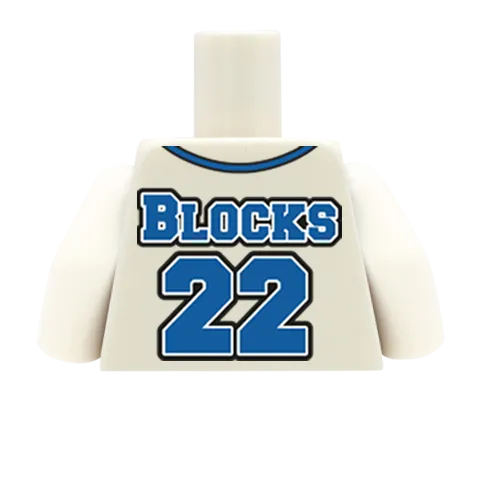 Baseball Shirt - Custom Design Minifigure Torso