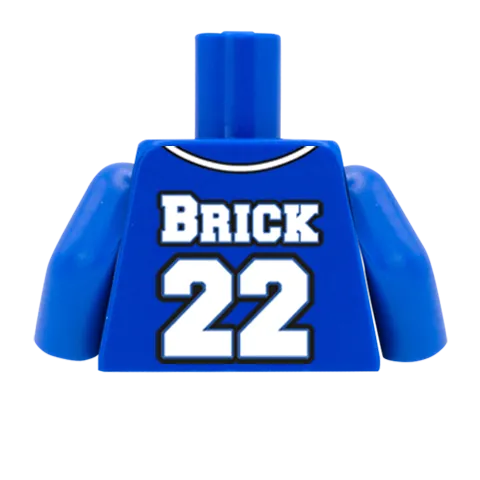 Baseball Shirt - Custom Design Minifigure Torso