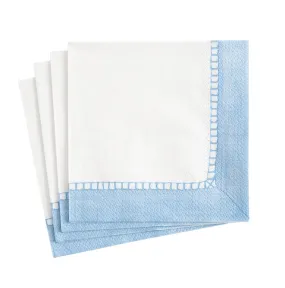 Blue Linen Border Napkin