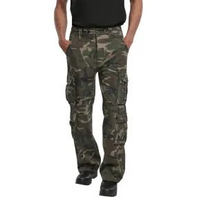 Brandit Pure Vintage Cargo Trousers Woodland Camo