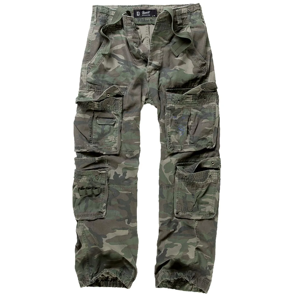 Brandit Pure Vintage Cargo Trousers Woodland Camo