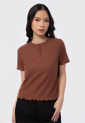 Button Up Short Sleeve Top