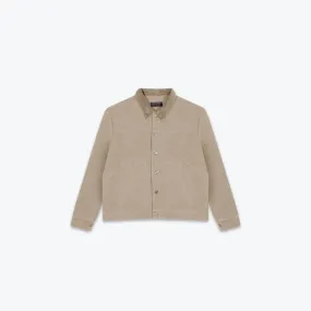 CANVAS WORKWEAR TRUCKER JACKET - NEUTRAL SAIL