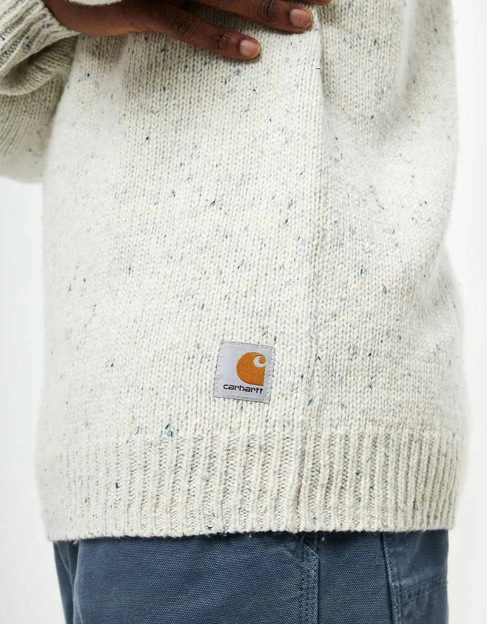 Carhartt WIP Anglistic Sweater - Speckled Salt