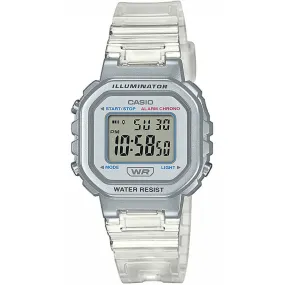 Casio Vintage Sport Ladies Transparent Watch LA-20WHS-7AEF