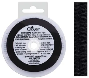 Clover Quick Bias Fusible Tape Black