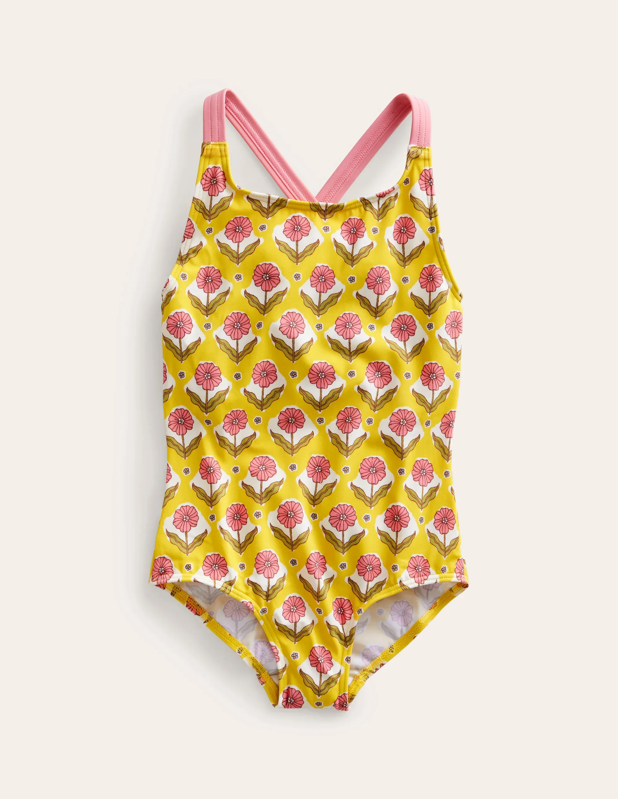 Cross-back Printed Swimsuit