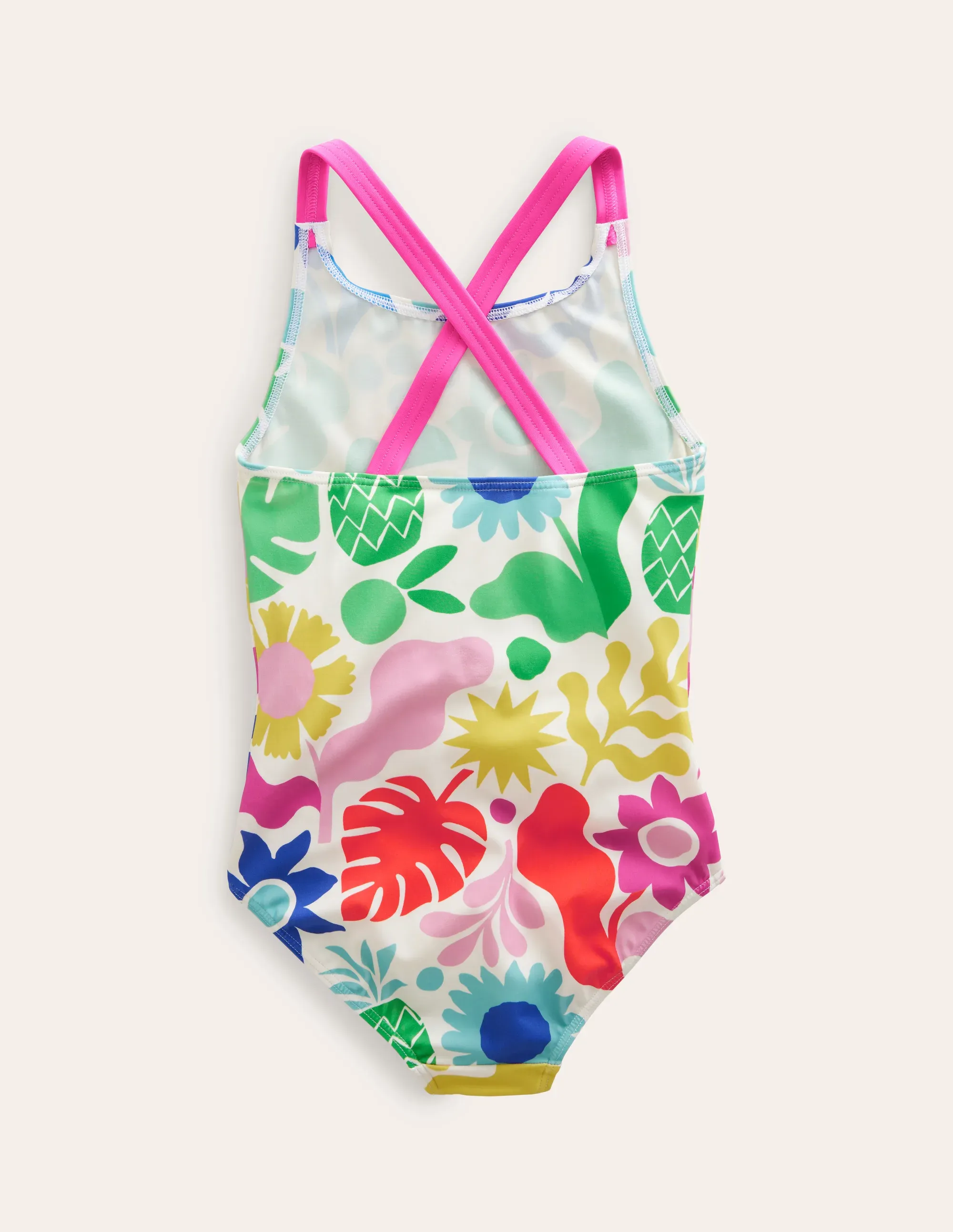 Cross-back Printed Swimsuit