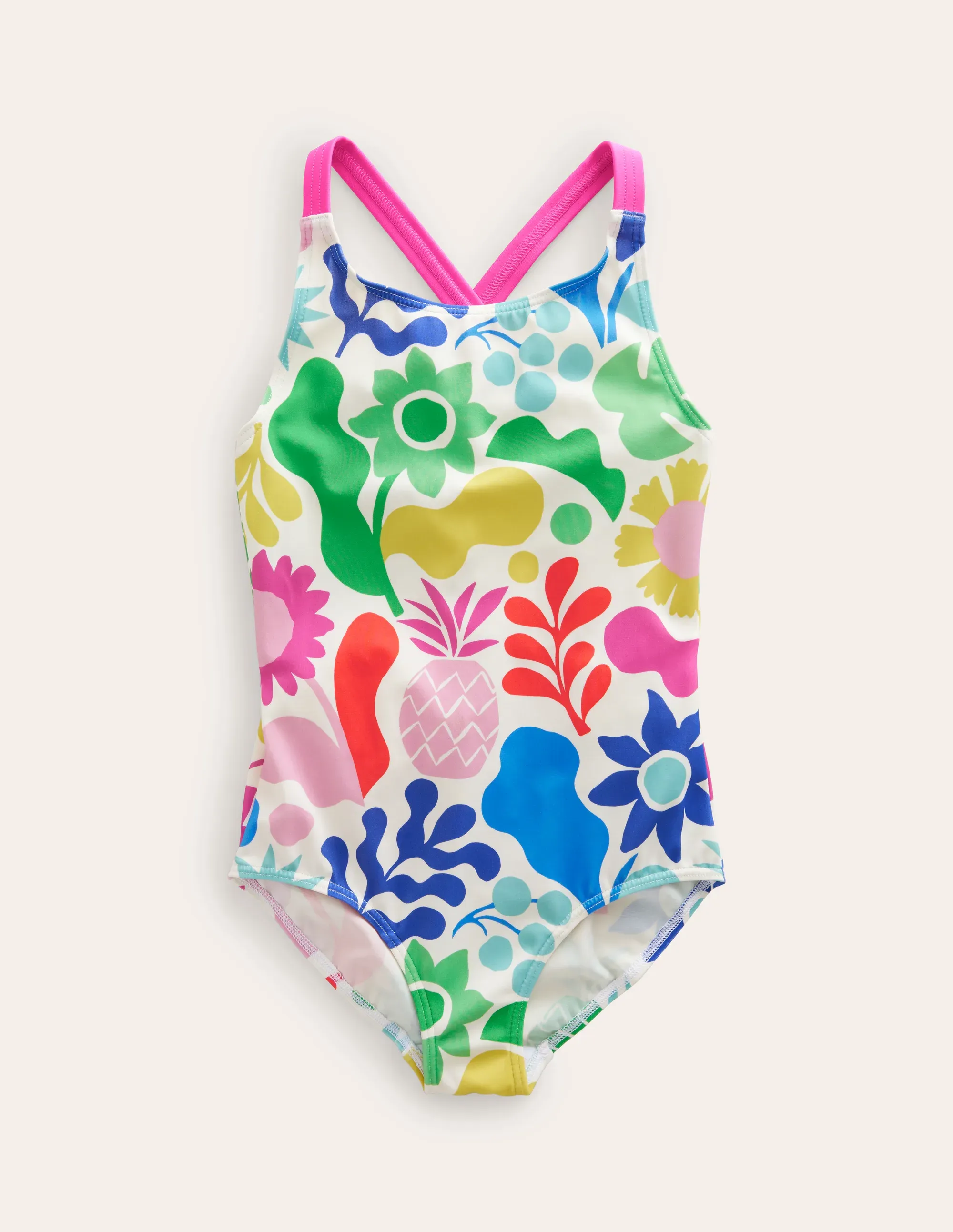 Cross-back Printed Swimsuit