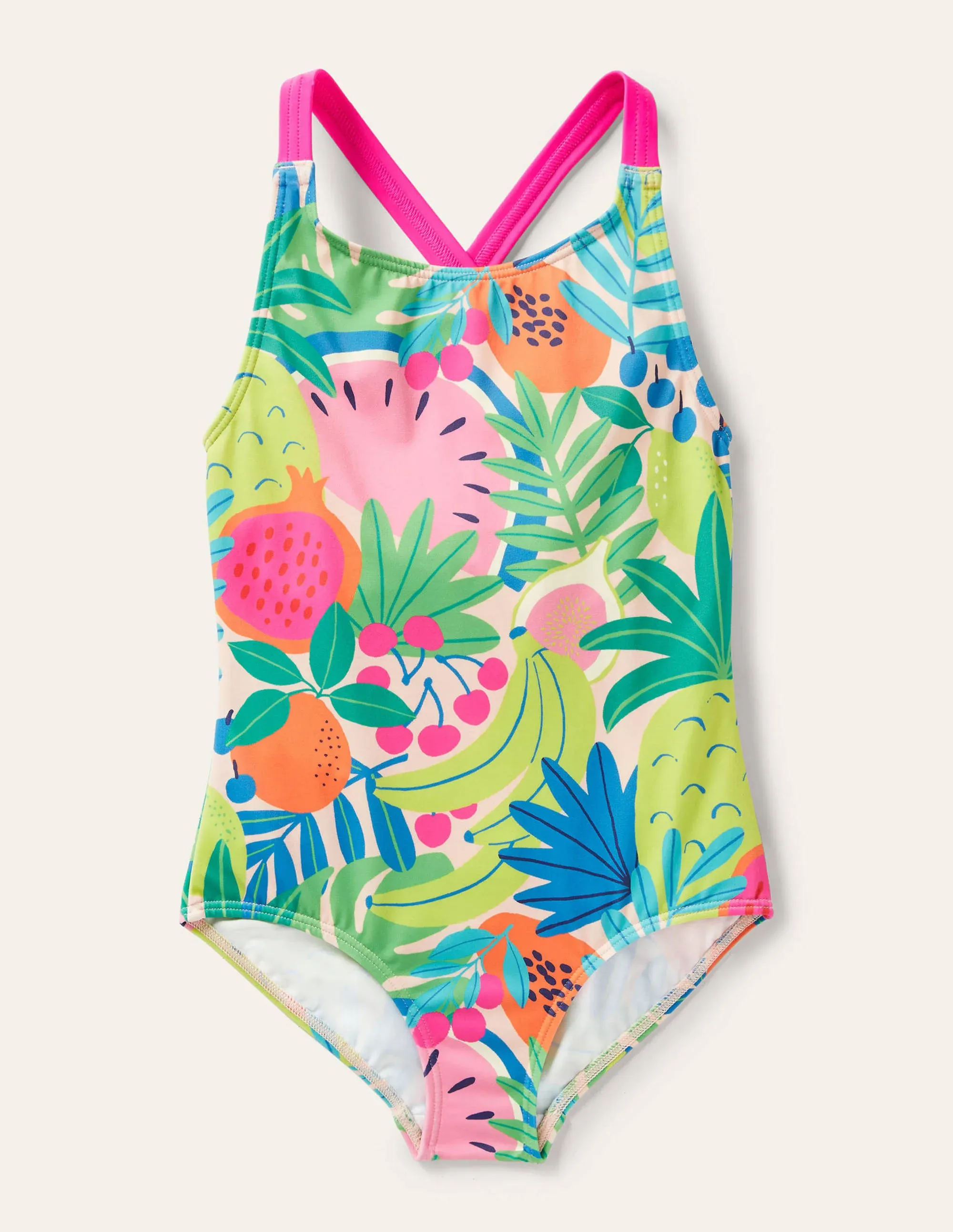 Cross-back Printed Swimsuit