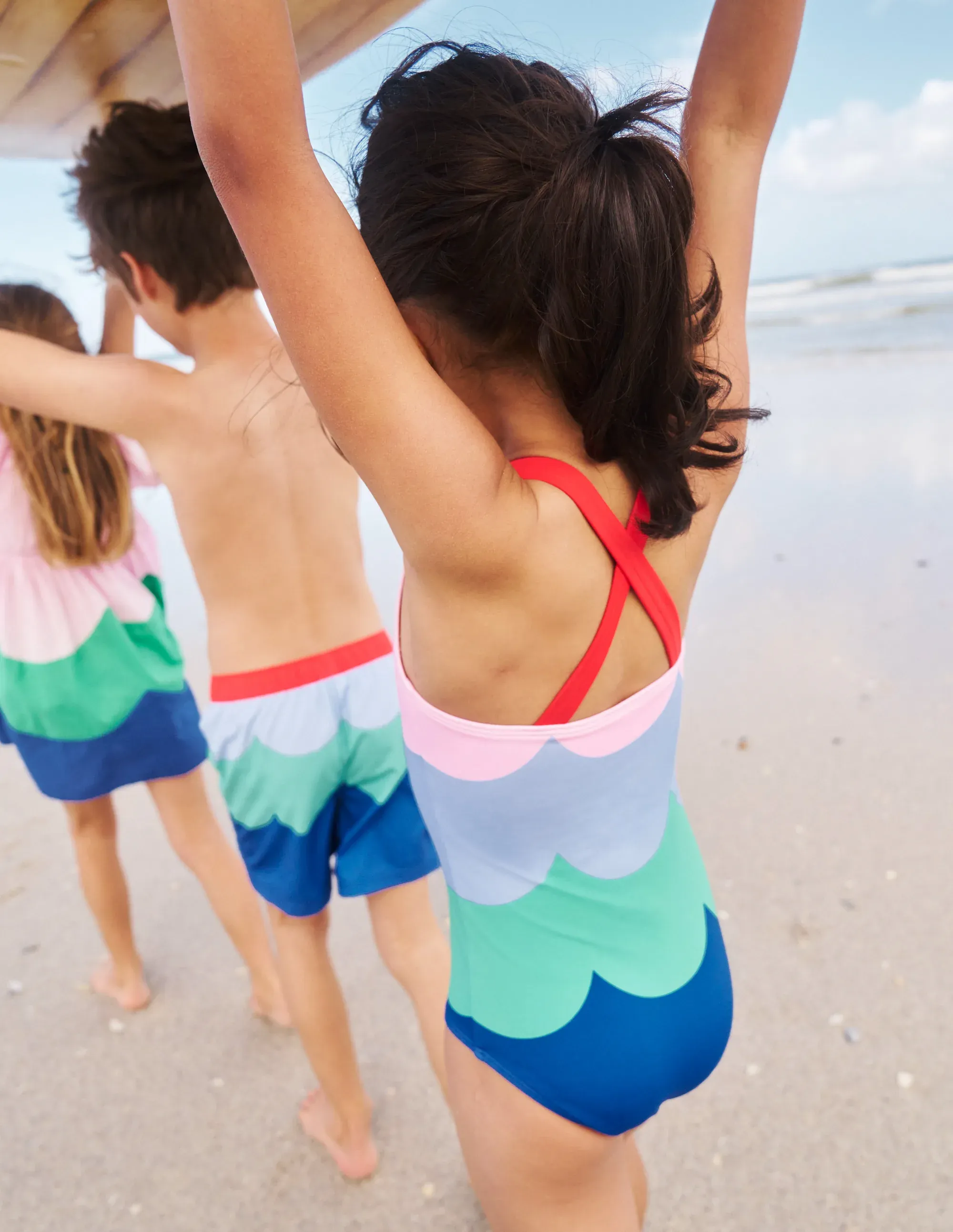 Cross-back Printed Swimsuit