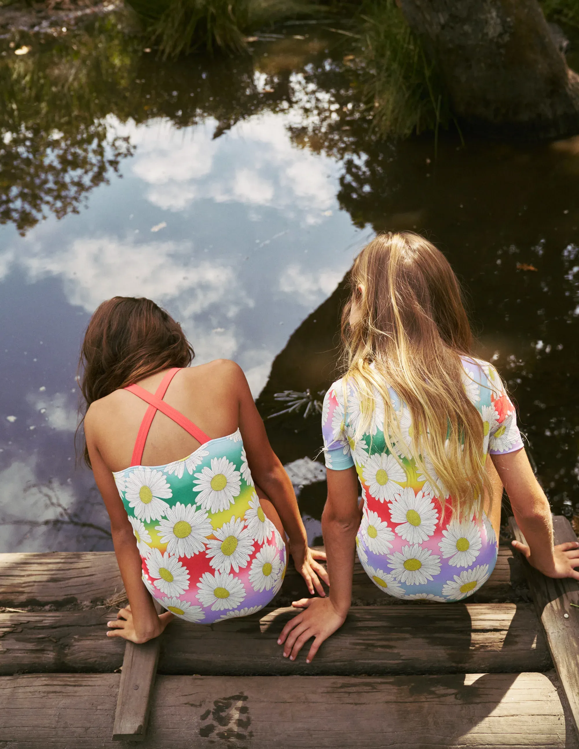 Cross-back Printed Swimsuit