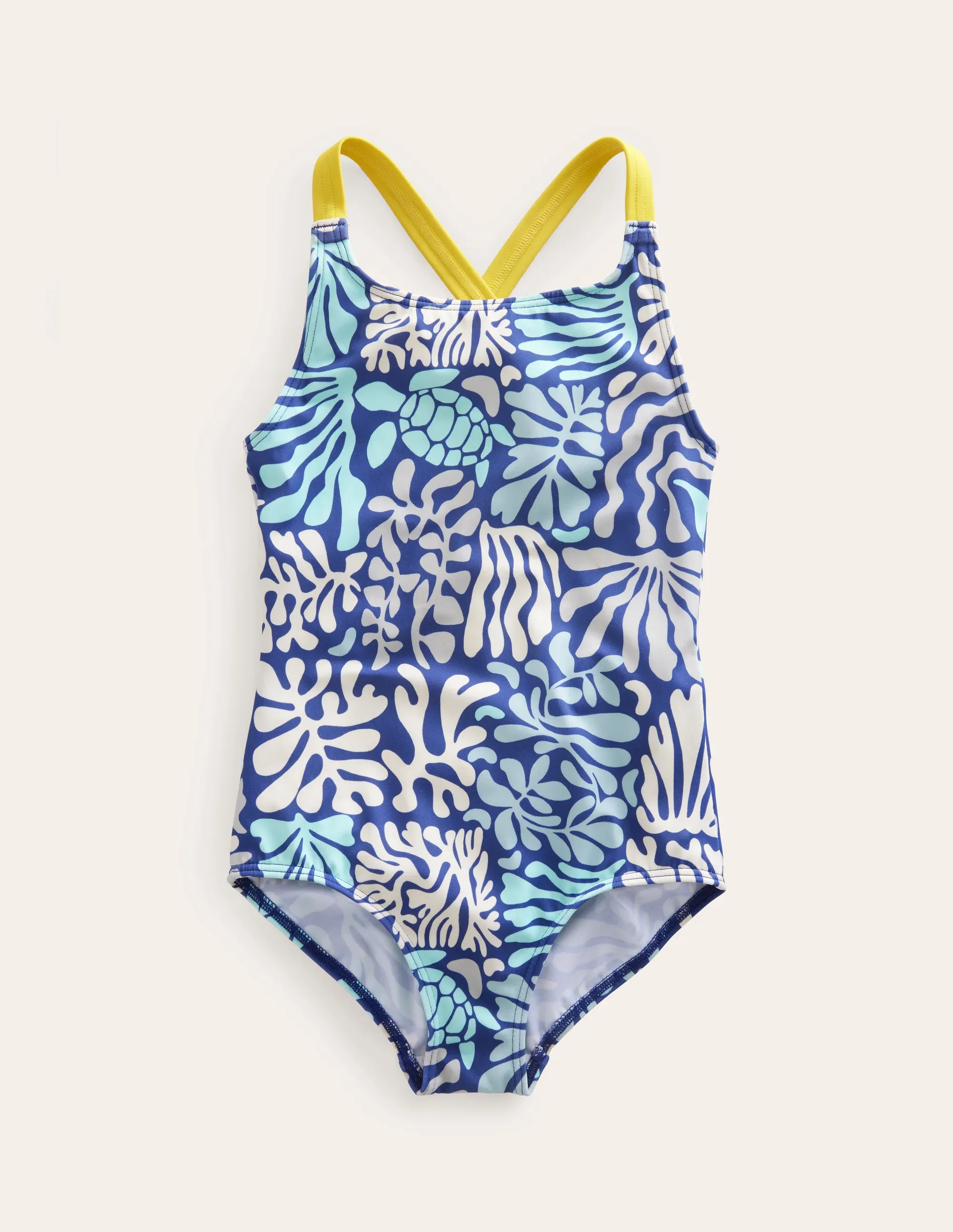 Cross-back Printed Swimsuit