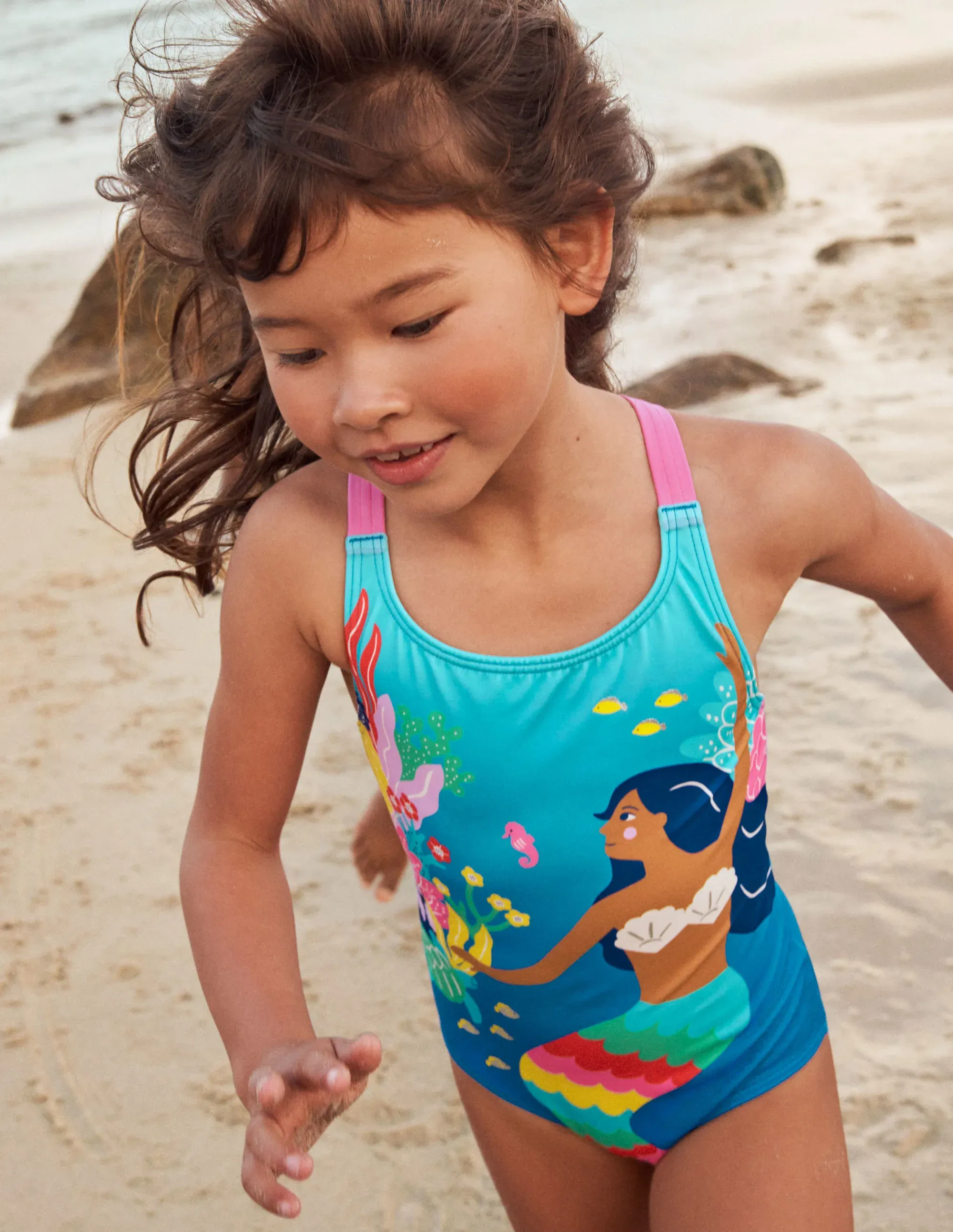 Cross-back Printed Swimsuit