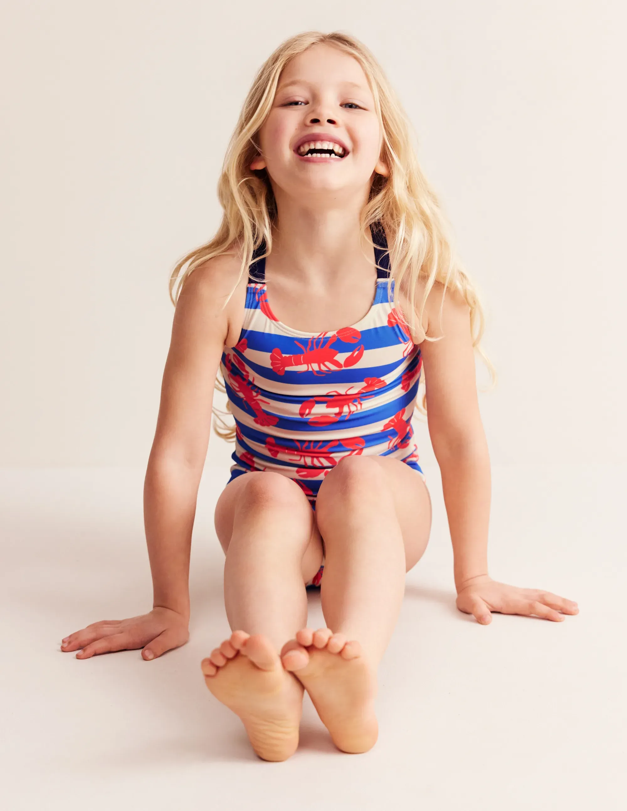 Cross-back Printed Swimsuit