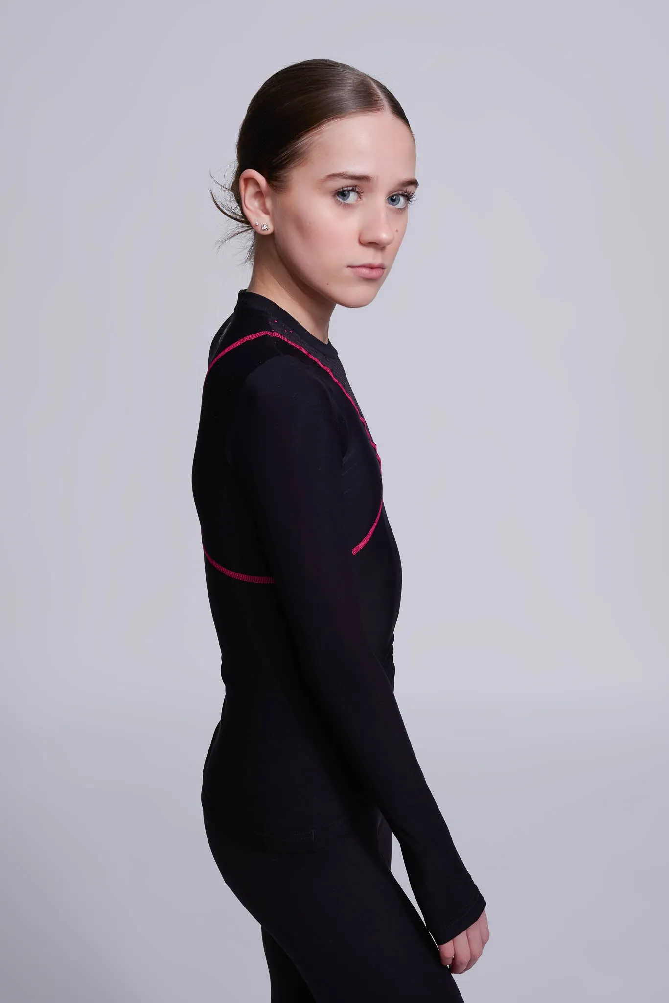 Desire Long-Sleeve Top in Fuchsia