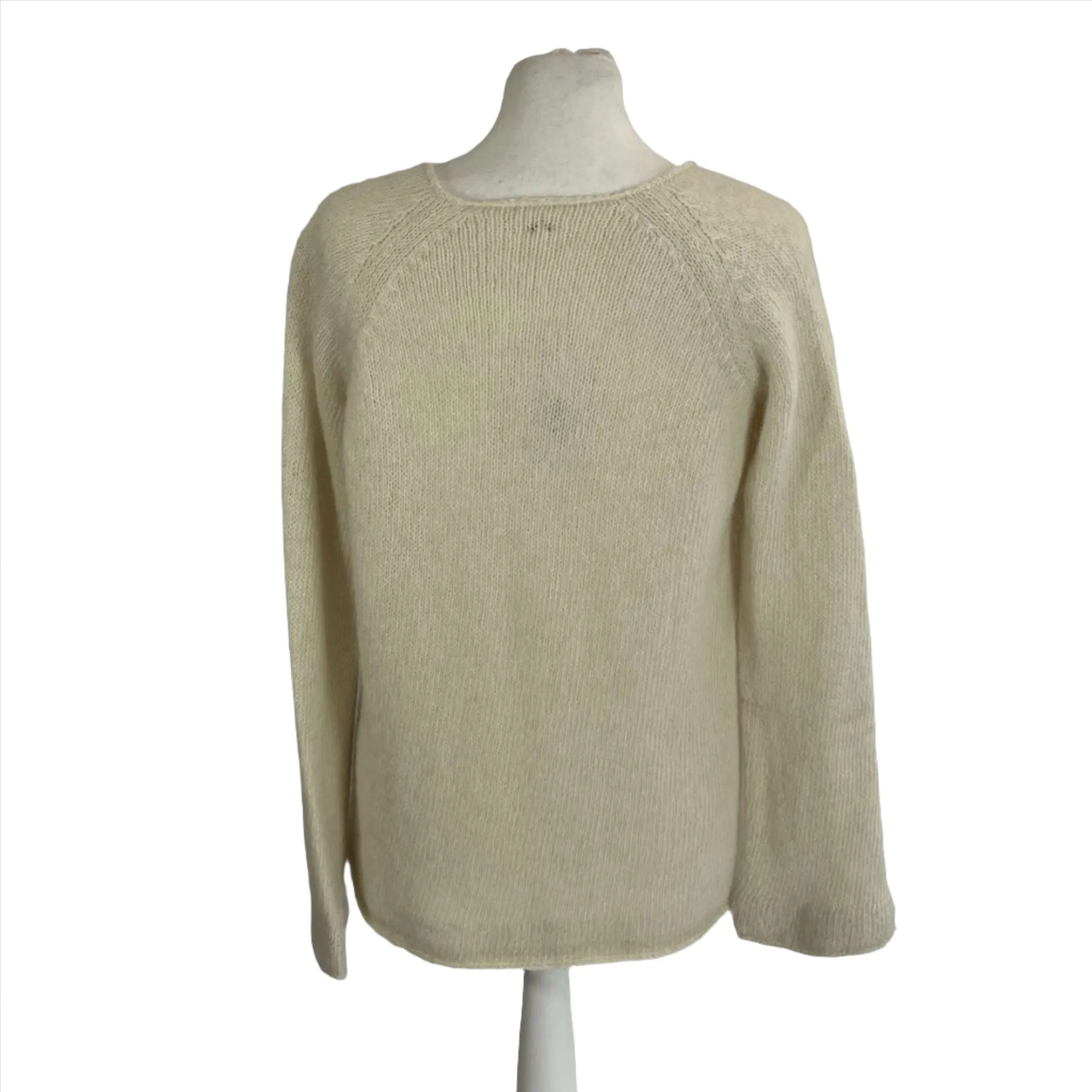 Dosa Alpaca Cream V Neck Jumper L