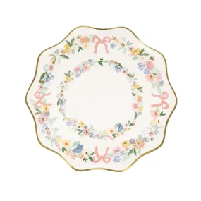 Elegant Floral Dessert Plates