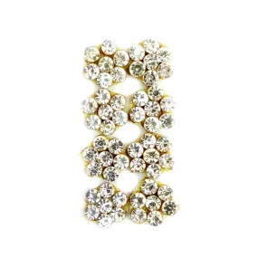 Elegant Sparkling Multi Rhinestone Buti Applique Patch - 11236 | Indian Petals