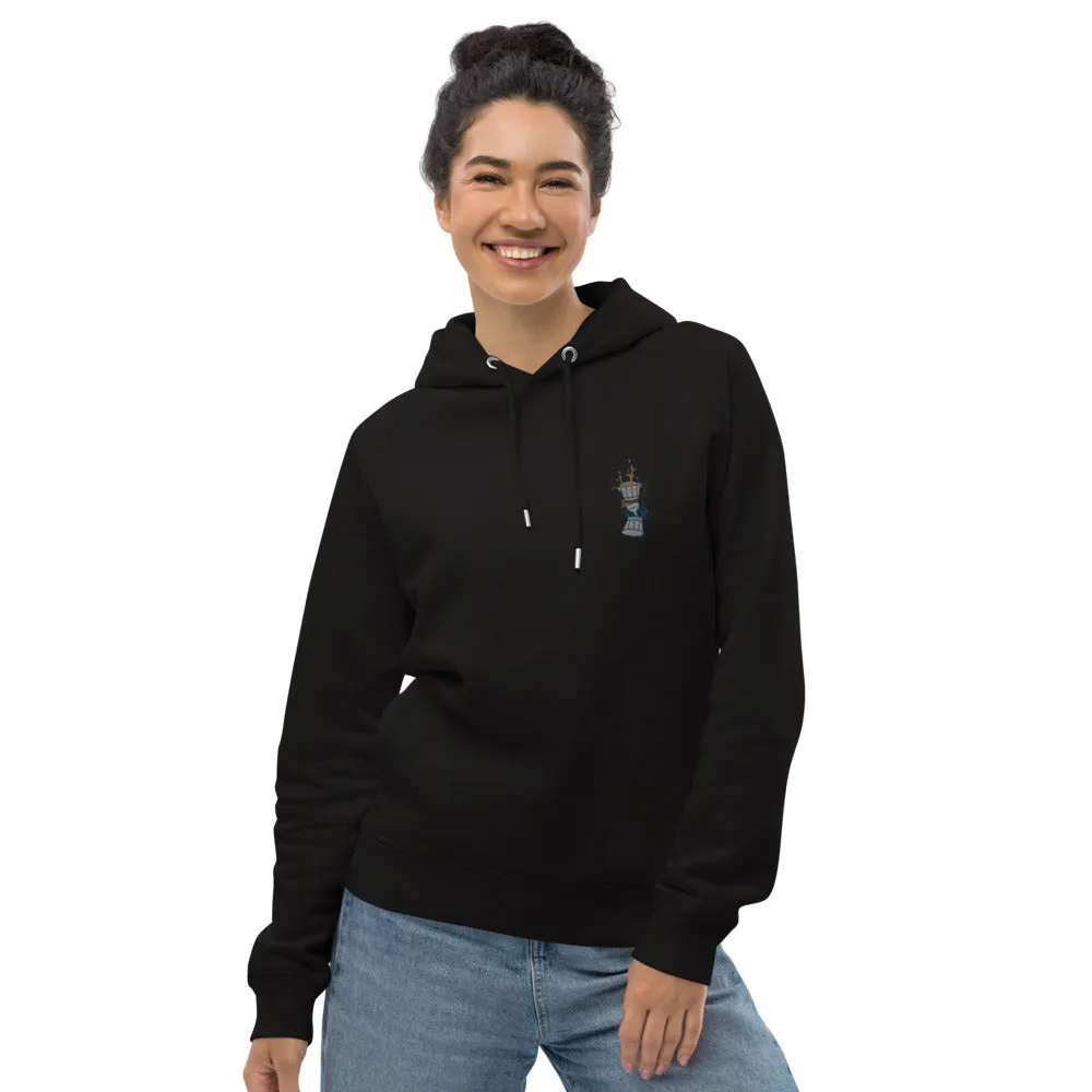 Espressokocher Boom | Bestickter Bio Baumwoll Frauen Hoodie