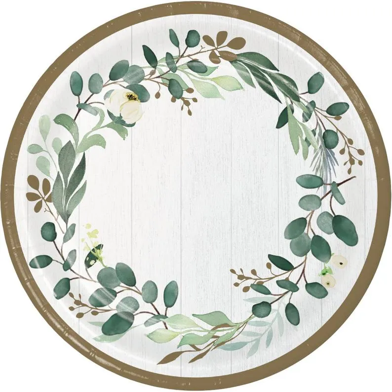 Eucalyptus Greens Banquet Plate